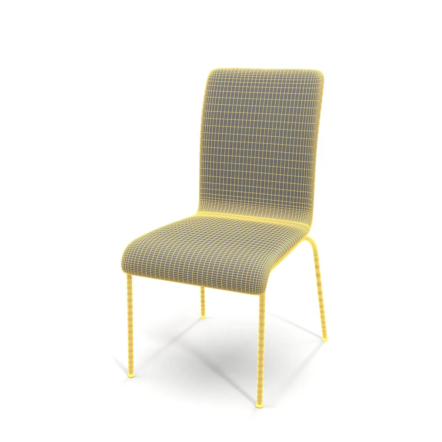 Room Essentials Upholstered Stacking Chair PBR 3D Model_07